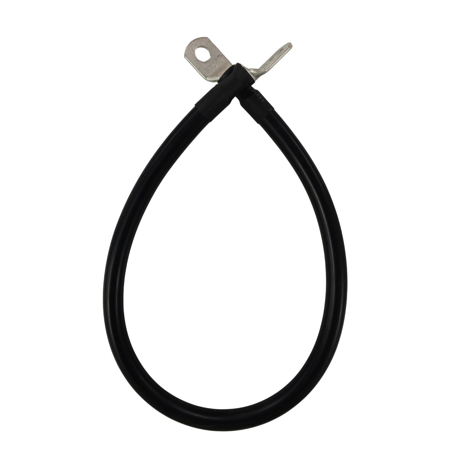SILICONE WIRE 2AWG BLACK WITH (SC70-6LUGS) 500MM